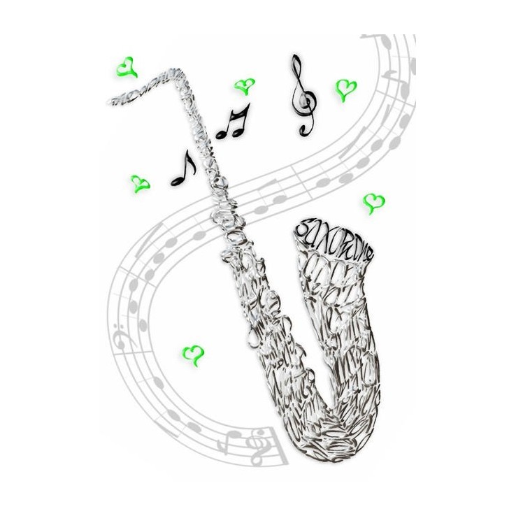 Saxophone Celebration Card