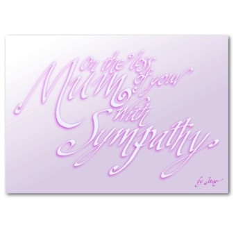 Sympati för din mamma