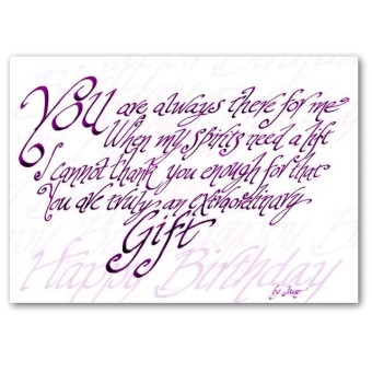 Usted es un verdadero regalo