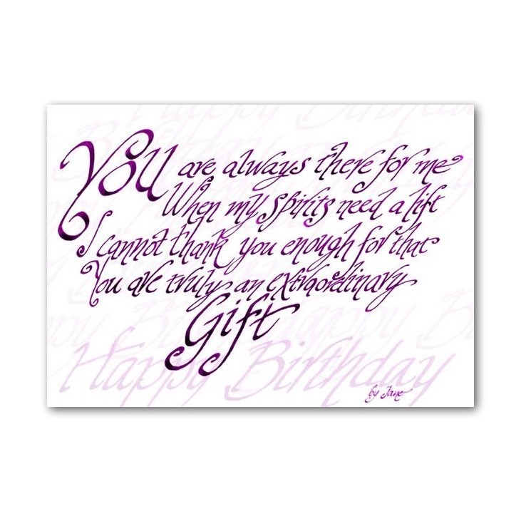 Usted es un verdadero regalo