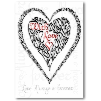 San Valentín con el amor - Rojo y Negro