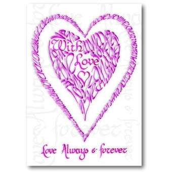 Valentine With Love in Pink