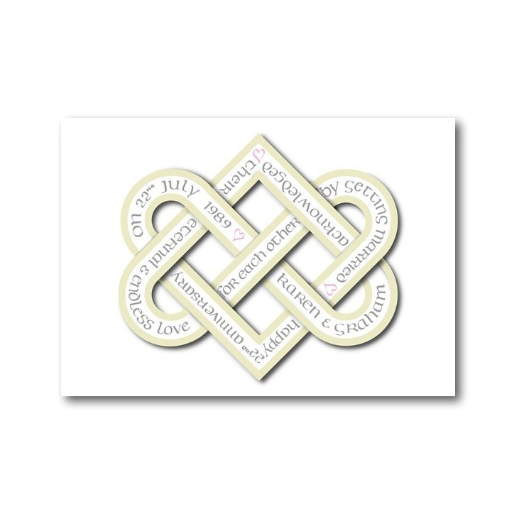 Hochzeitstagskarte - personalisiert