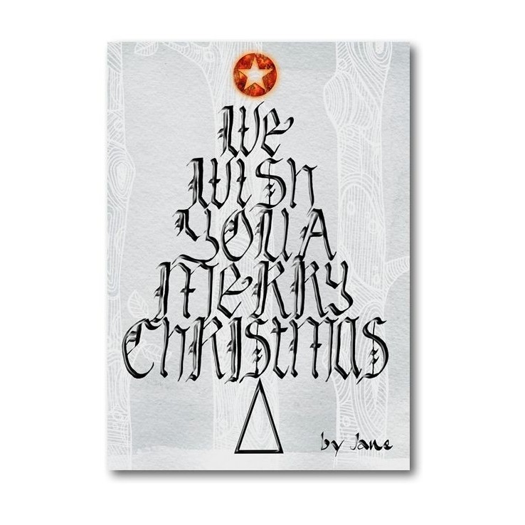 Wensboom - kerstkaart