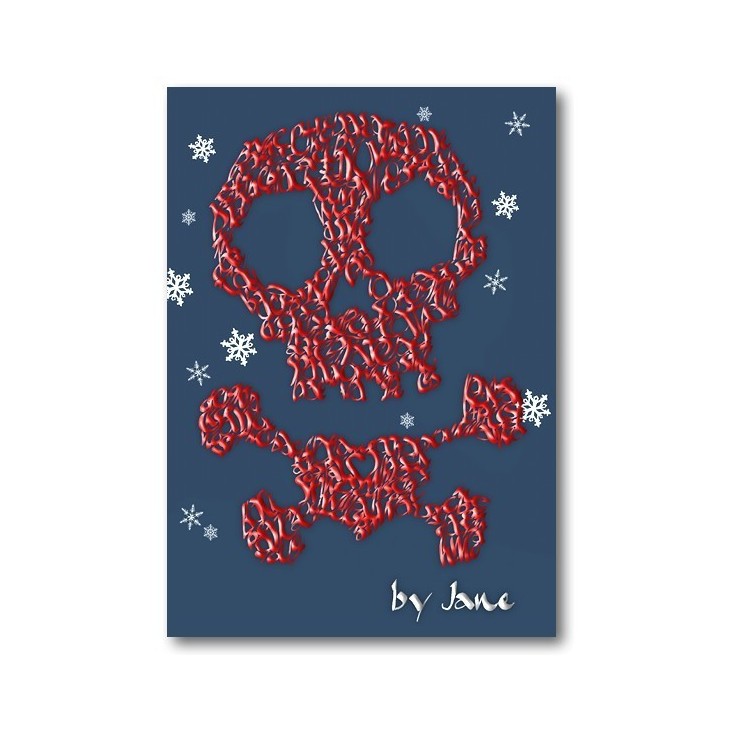 Piratenschädel & gekreuzte Knochen - Weihnachten