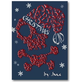 Skull & Crossbones & Hat - Christmas