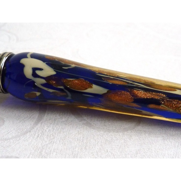 Stylo et encre de calligraphie en verre feuille d'or