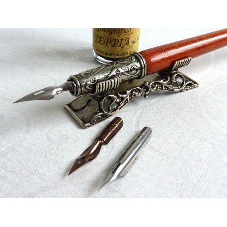 Wooden Calligraphy Pen Ink & Pen Rest