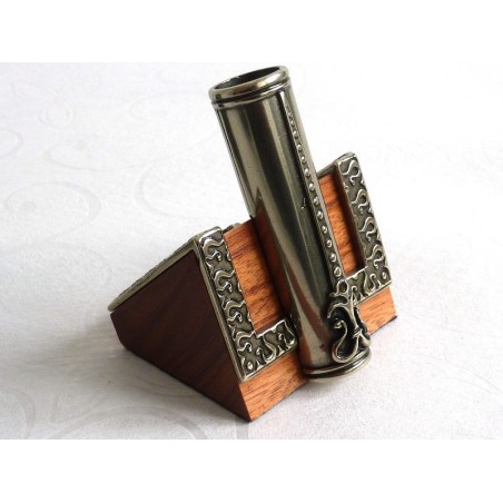Wooden Dip Pen Inkwell & Pen Holder