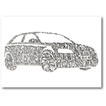 Audi A3 Lykønskningskort