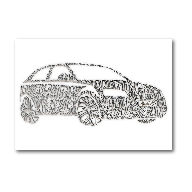 Audi A3 Lykønskningskort