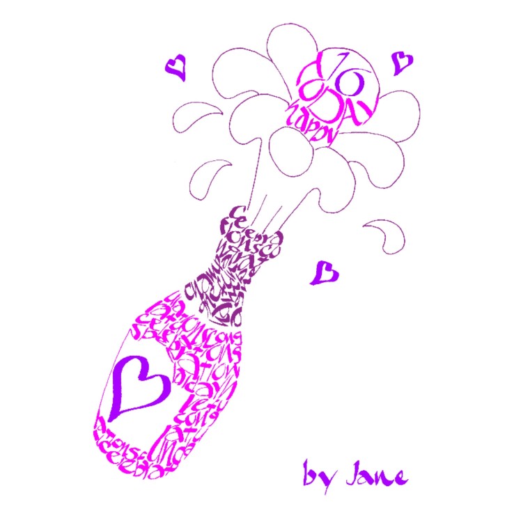 Champagnerfeier - meine Damen