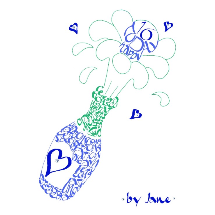 Celebración de champán - hombres
