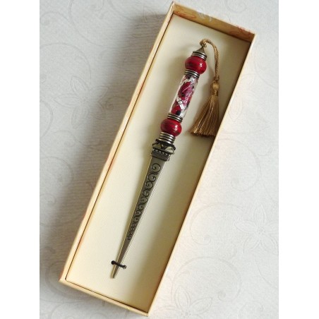 Alpaca en glazen briefopener