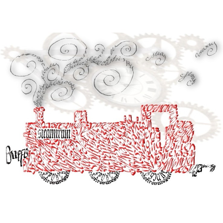 Steam Engine Greeting Card