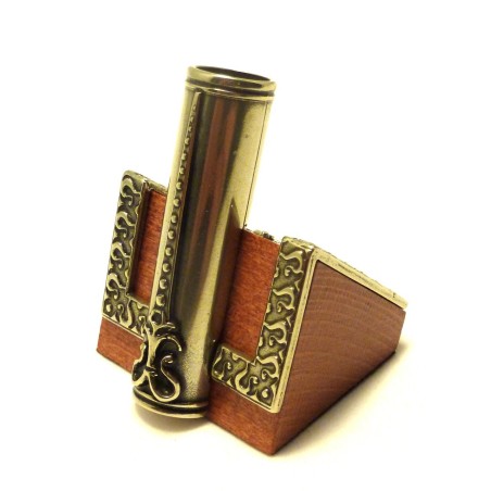 Trä och alpackapennhållare