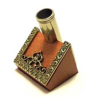 Holder af træ og alpaka