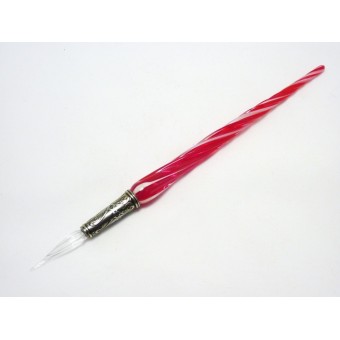 Twisted Glass Calligraphy Pen with Glass Nib