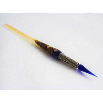 Gold leaf glass pen with glass nib 2
