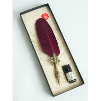 Flor de lis de canilla de la pluma y el conjunto de tintas - 2