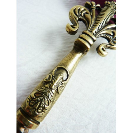 Fleur De Lys Feder Feder und Tinte set - weinrot