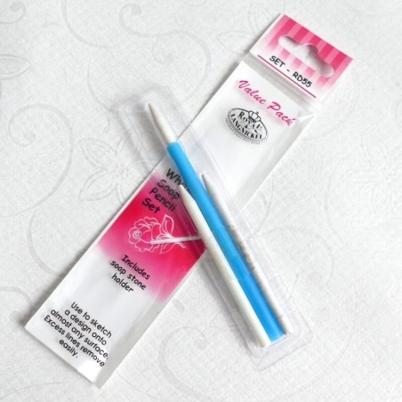 Set di matita di pietra del sapone bianco