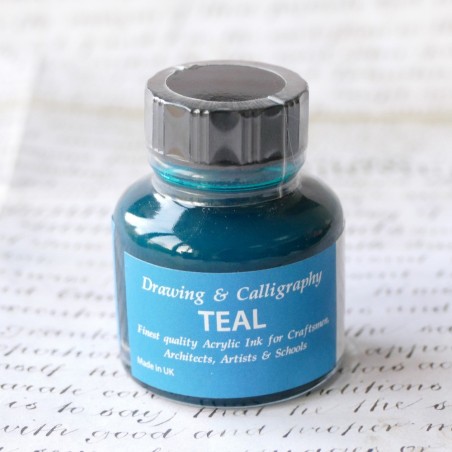 Blauwgroen blauw acrylinkt