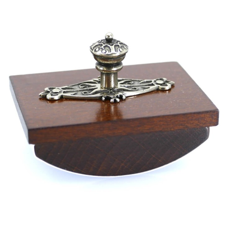 Houten kalligrafie bureauset - Hoek