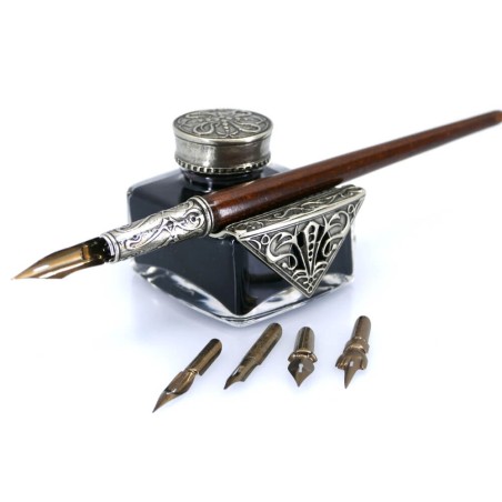 Trä kalligrafi skrivbord set - Tiziano