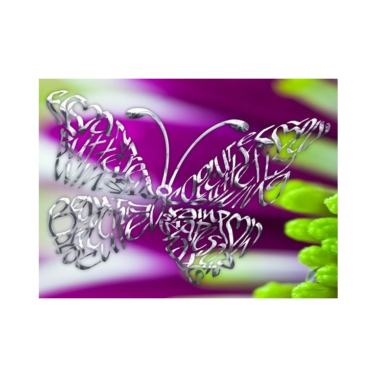 Kromi Perhonen violetti kukka