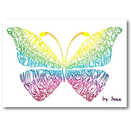 Rainbow Butterfly Card