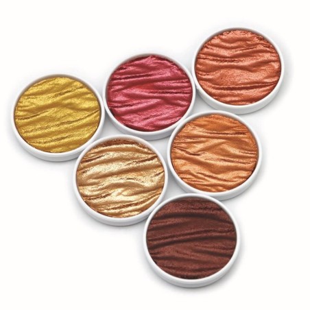 Coliro Pearlcolor set - Earth - 6 metalliska akvareller