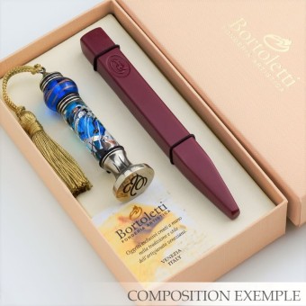 Glass Stamp and Wax Seal Set - Martini 2