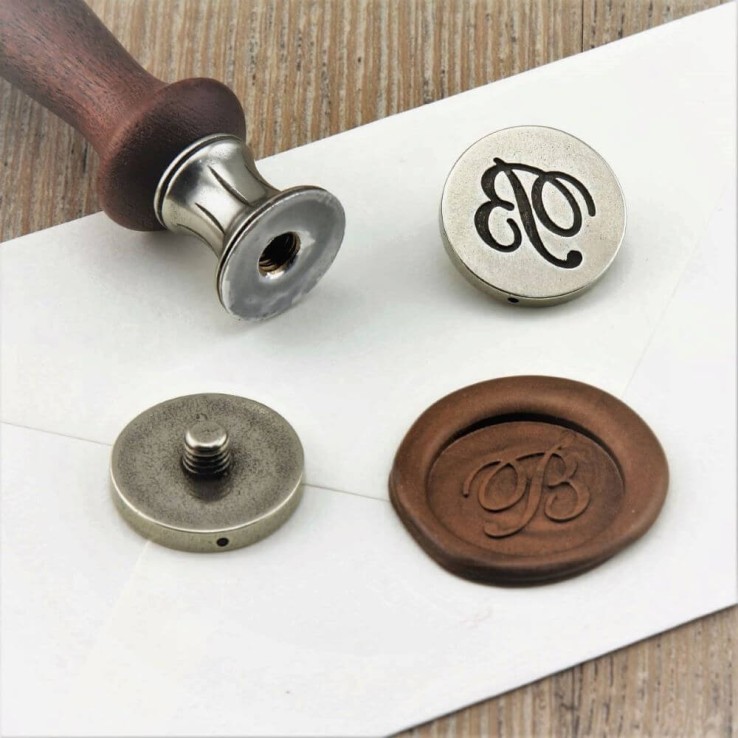Wooden wax seal stamp - Monaco