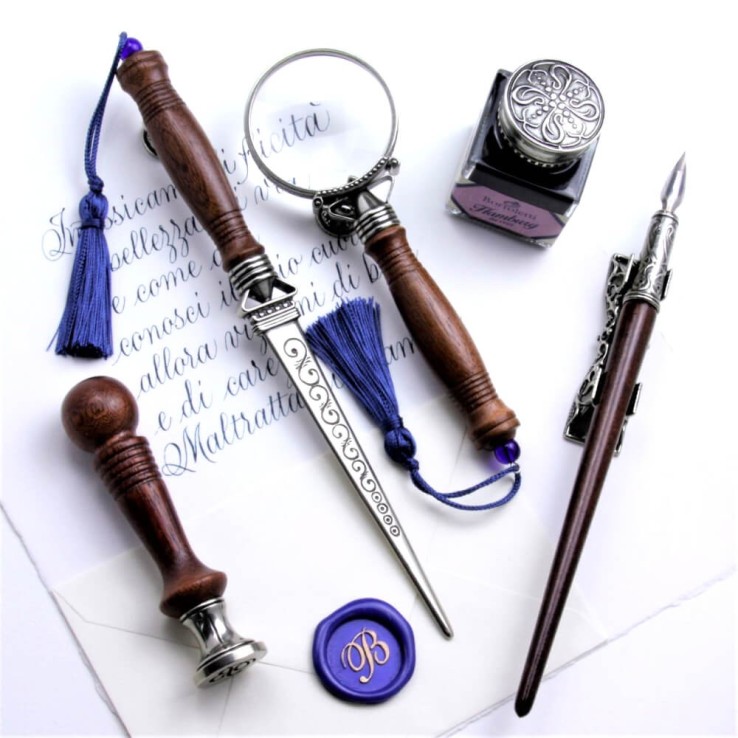 Houten Kalligrafie Bureau Set - Mocenigo