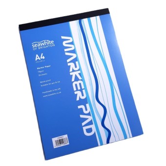 Plaquette de marqueur blanc sablé (70gsm) 2