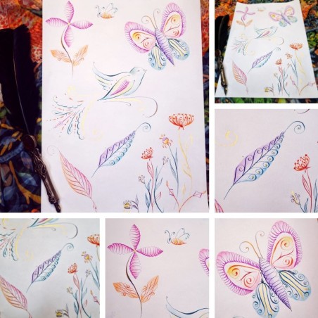 Fun Calligraphy Flourishes - 27th April 2025 (am)