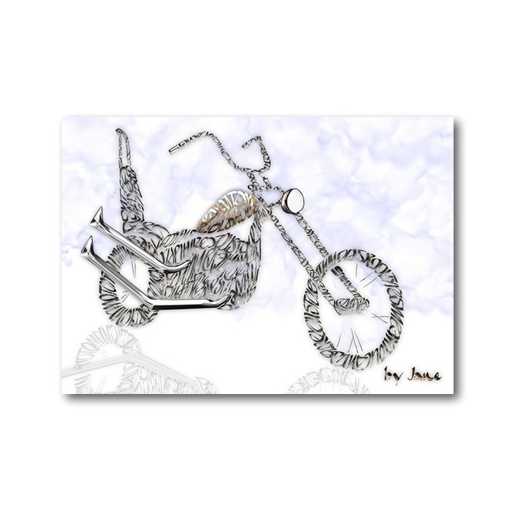 "Old skool" motorcykel kort