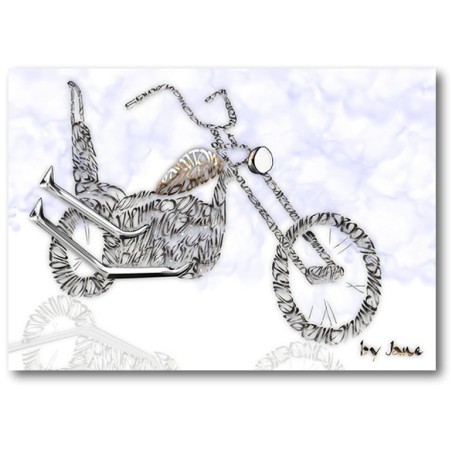 "Old skool" motorcykel kort