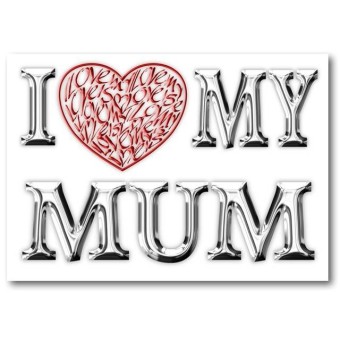 Jag älskar (hjärta) min mamma