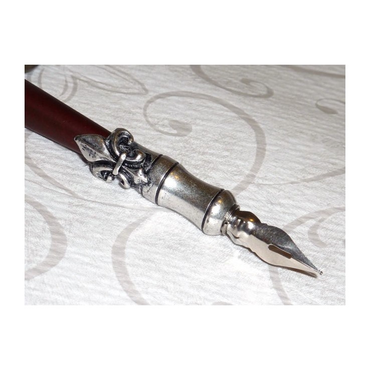 Træ og tin kalligrafi pen