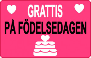 
			                        			Grattis på födelsedagen