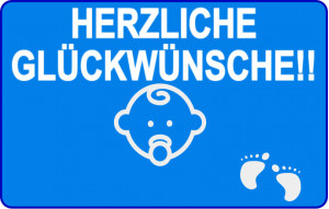 
			                        			Herzlichen Glückwunsch, Babyjunge