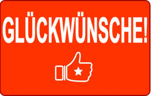 
			                        			Glückwunsch