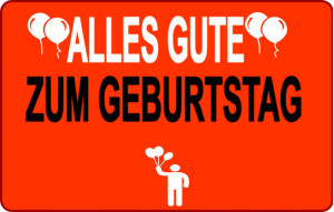 
			                        			Alles Gute zum Geburtstag